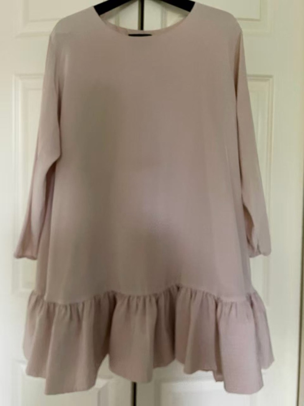 Cynthia Rowley light pink Ruffle Hem Tunic Dress size 8